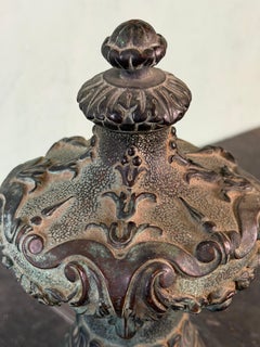 19th Century Cast Iron Finial with Baroque Revival Ornamentation