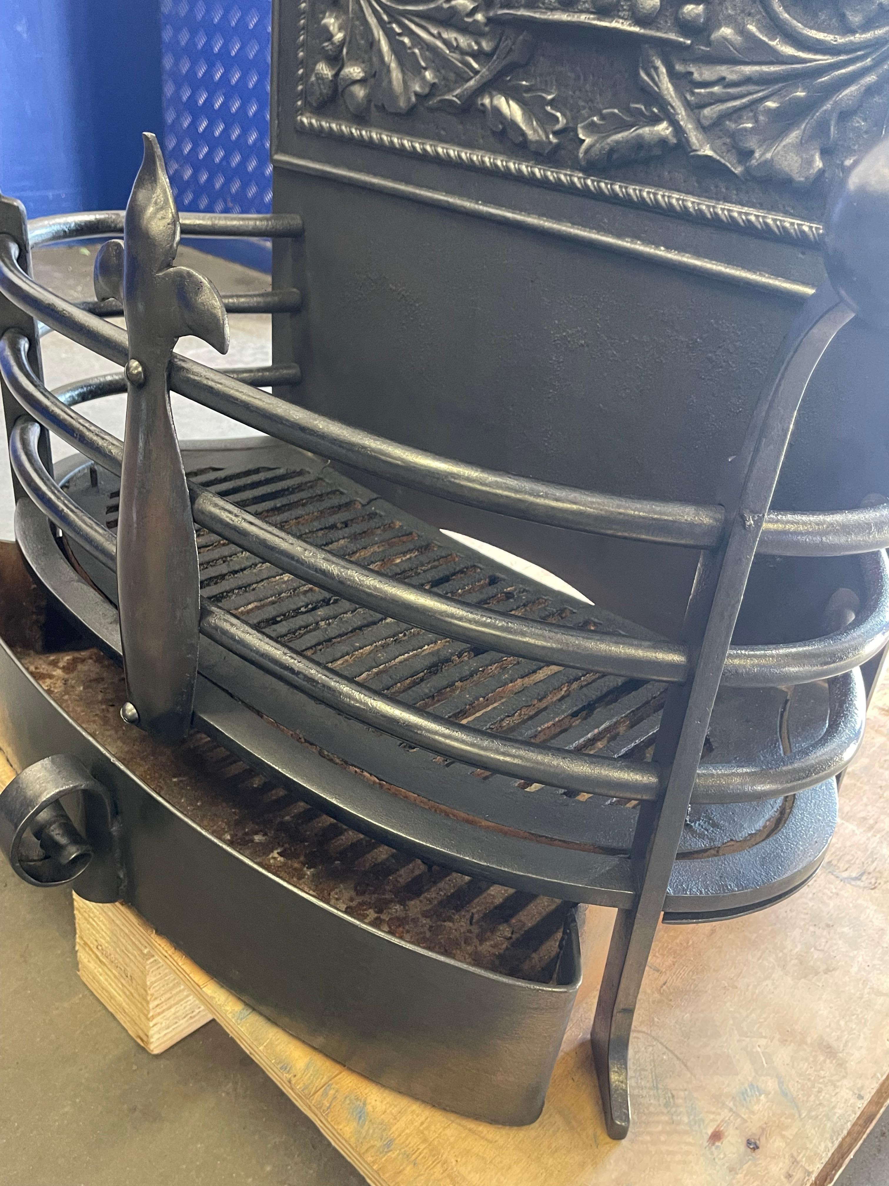 19th Century Cast Iron Firebasket with Ashpan For Sale 1