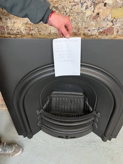 19th Century Cast Iron Fireplace Insert