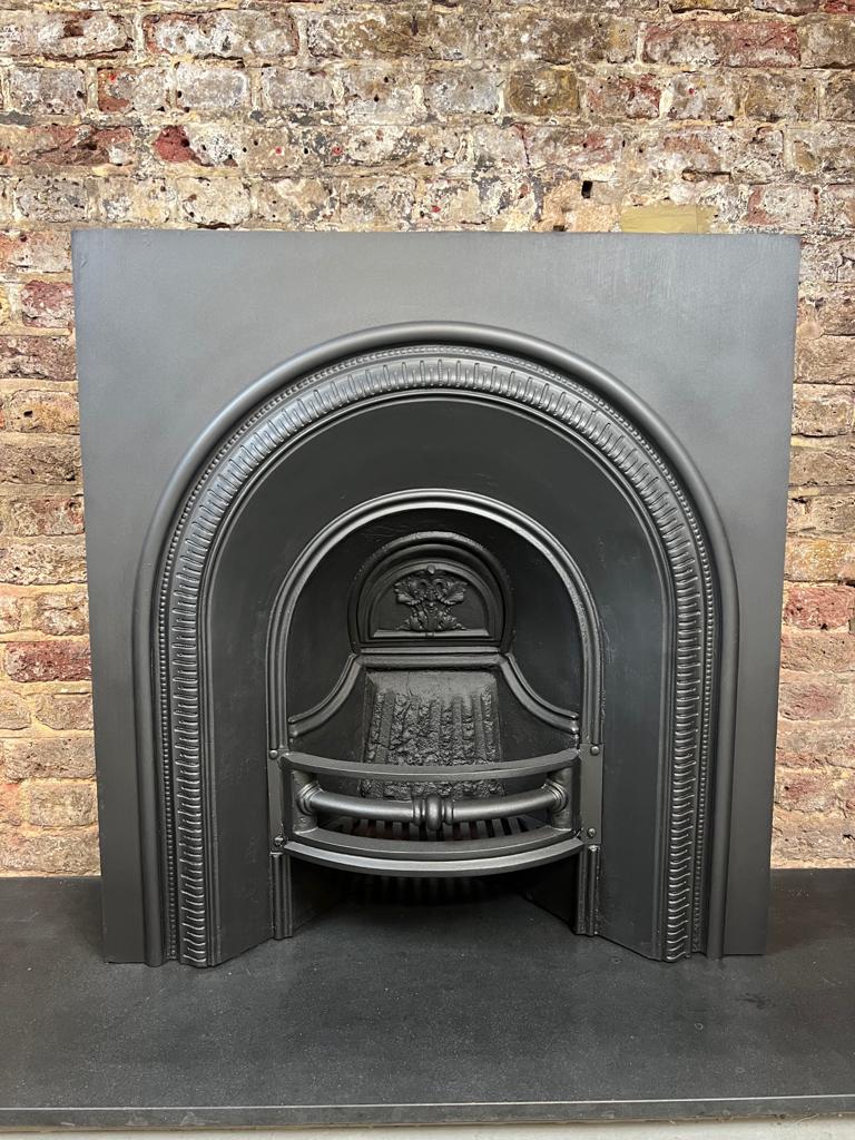 Victorian 19th Century Cast Iron Fireplace Insert