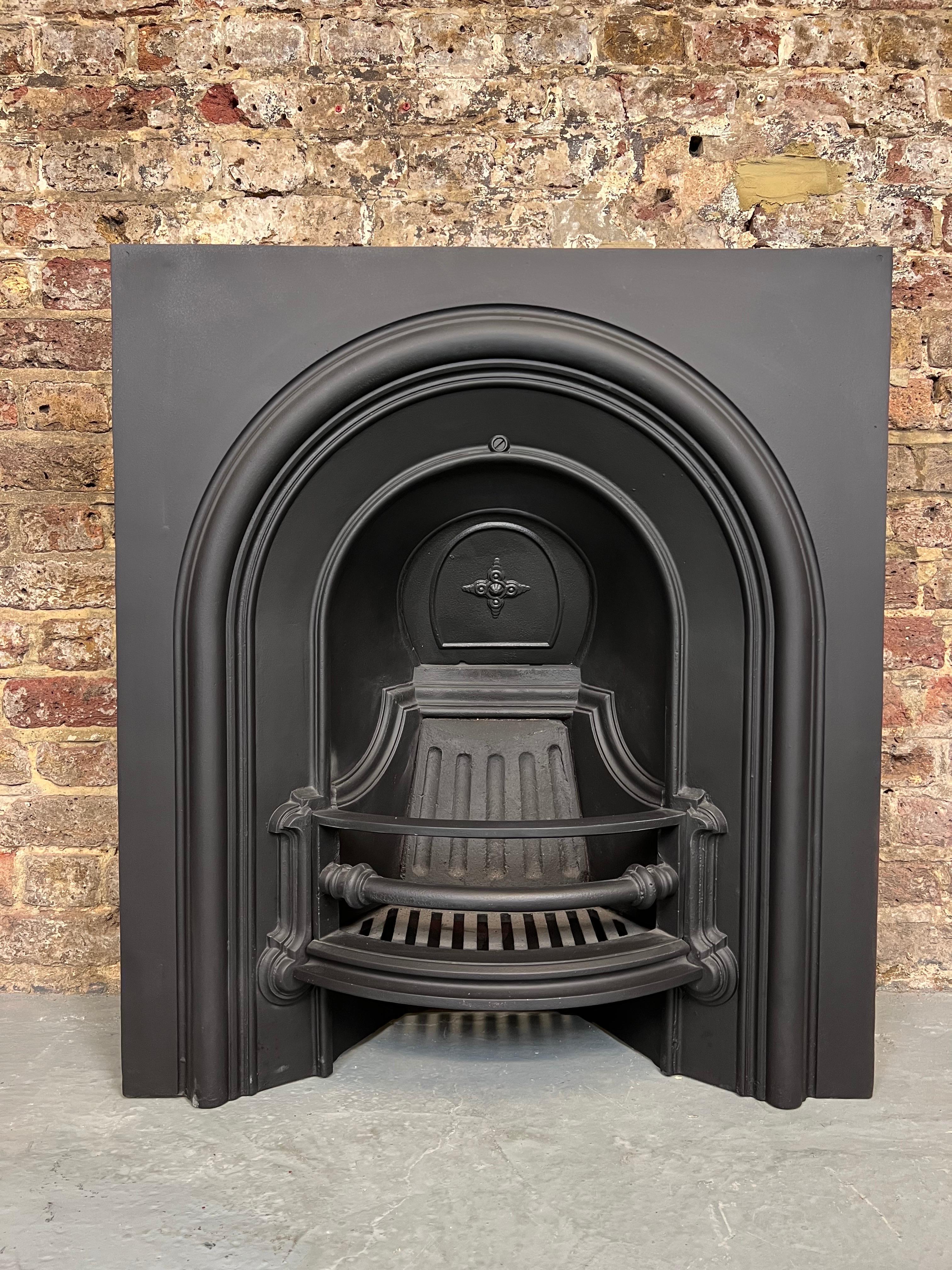 arched fireplace insert