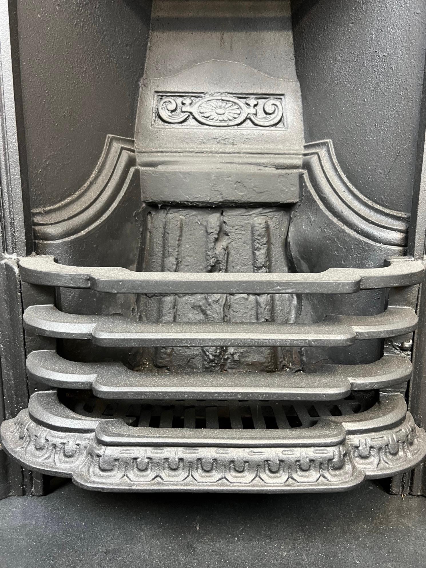 19th Century Cast Iron Fireplace Insert 2