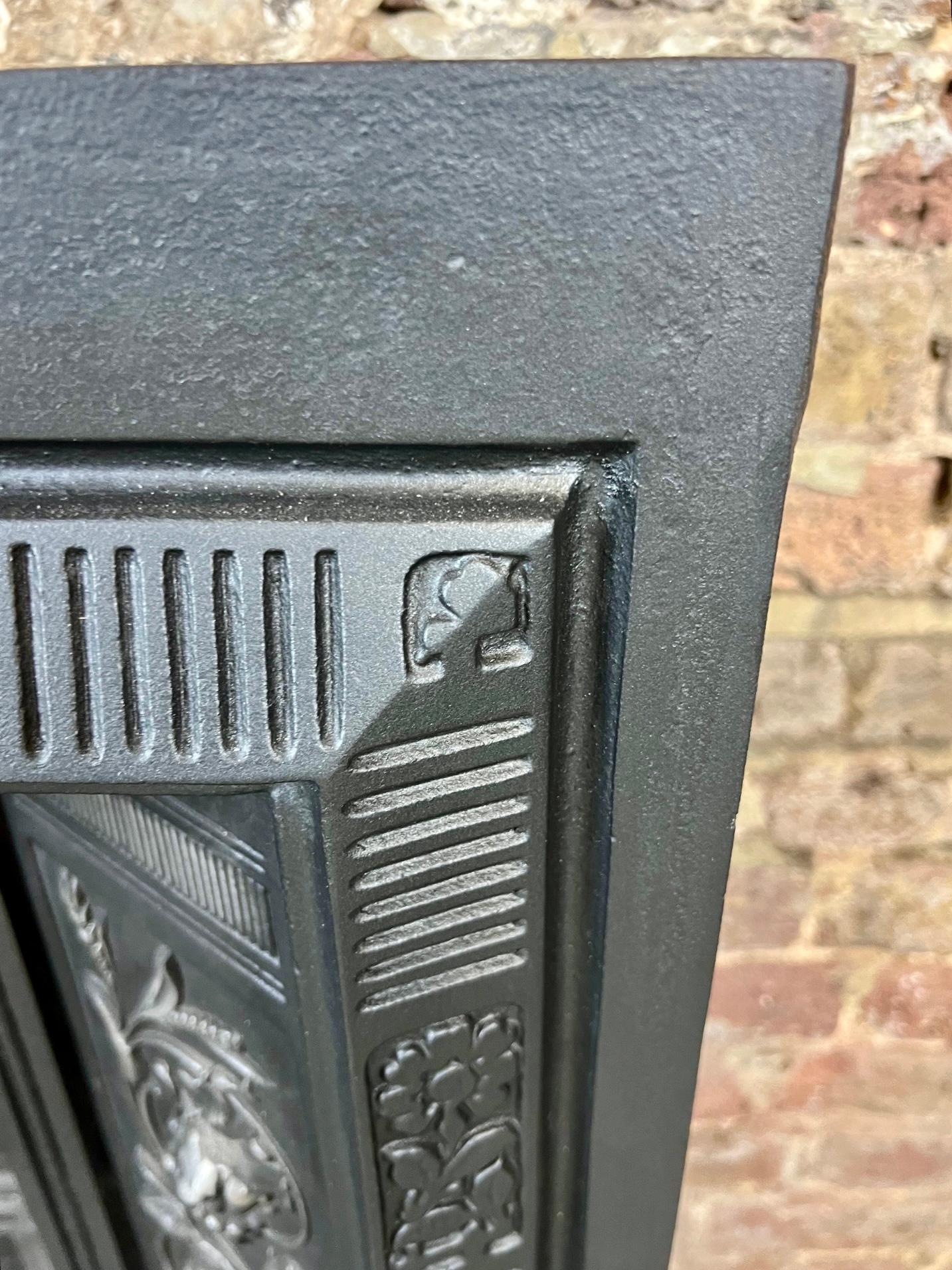 19th Century Cast Iron Fireplace Insert 3