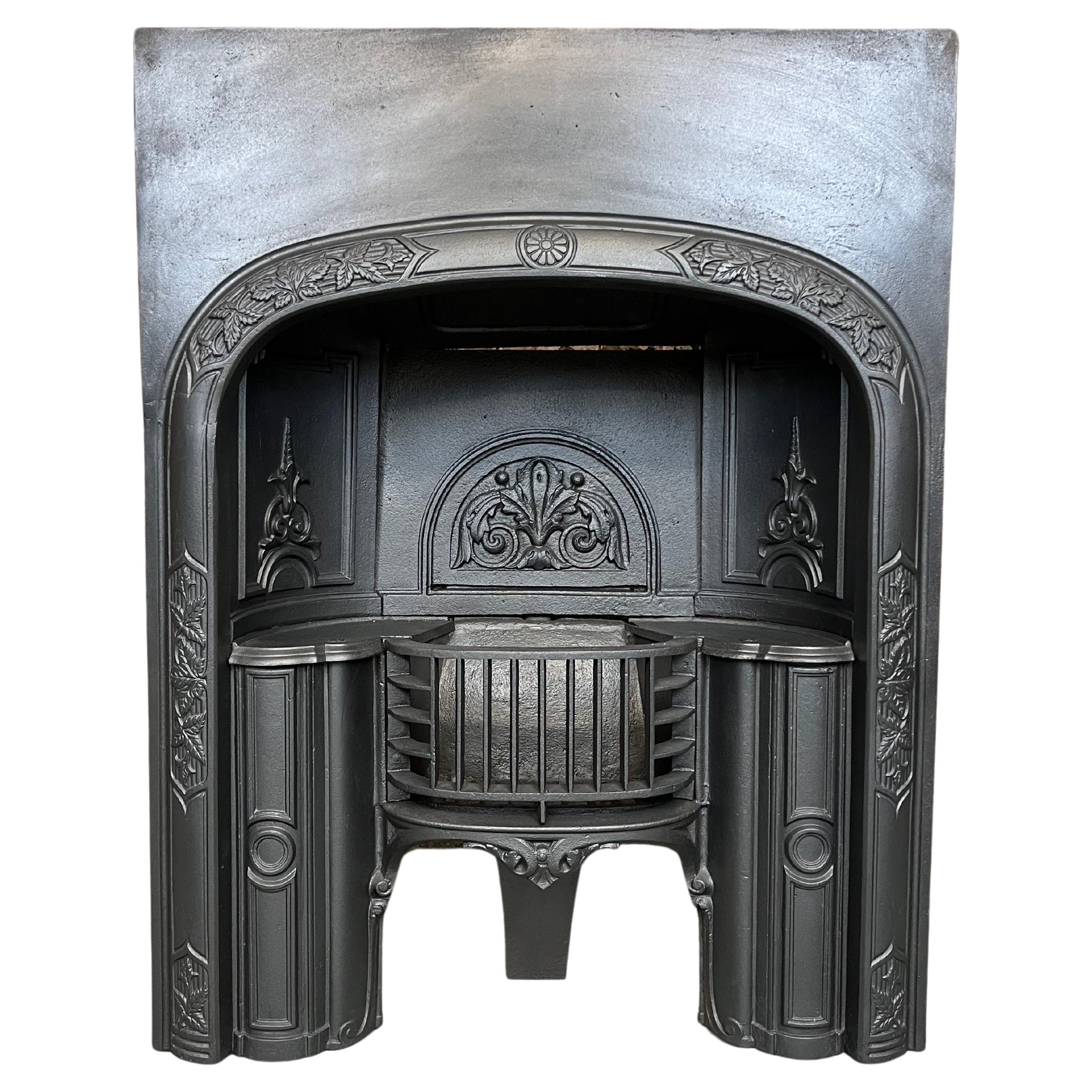 19th century European cast iron wood burning stove For Sale at 1stDibs