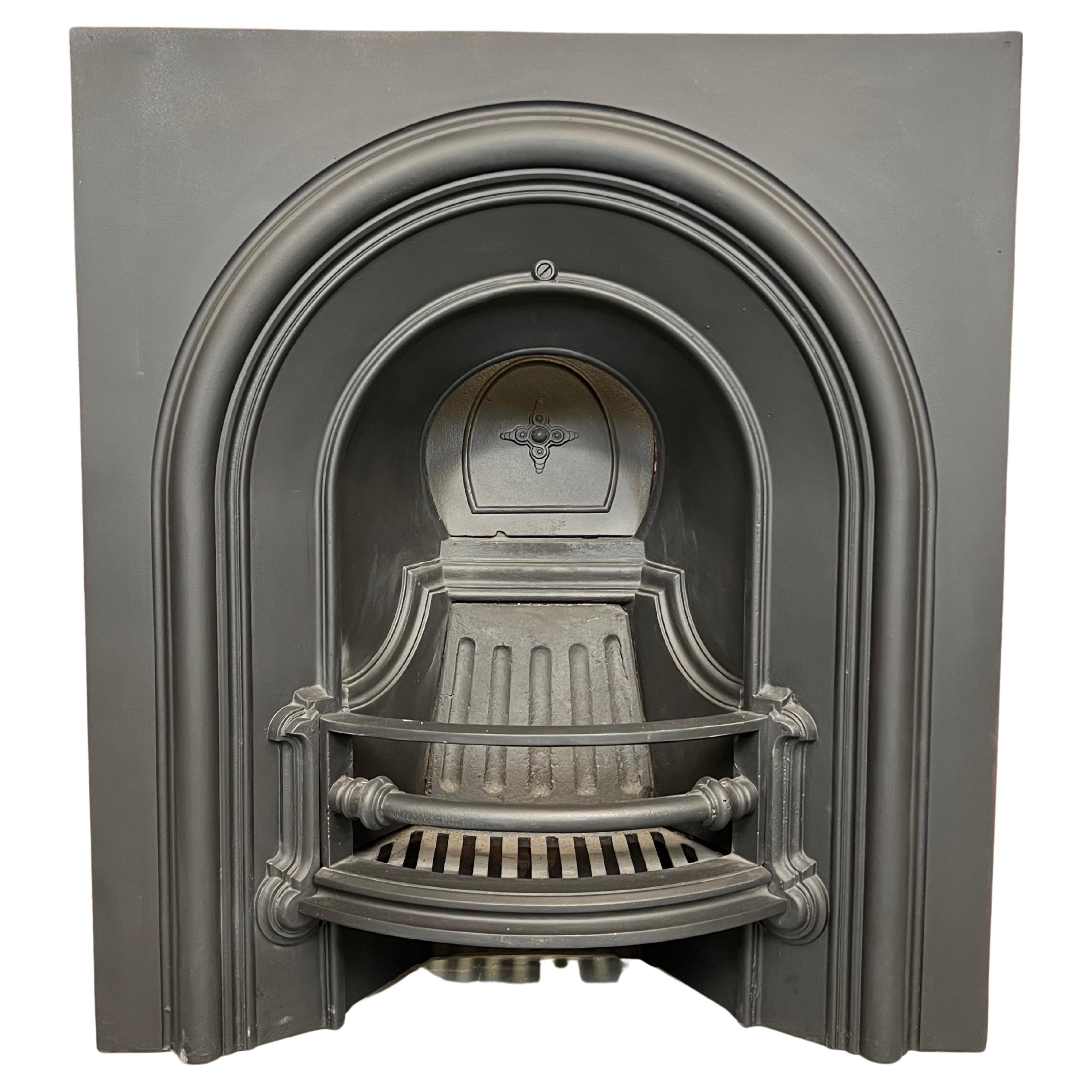 19th Century Cast Iron Fireplace Insert For Sale