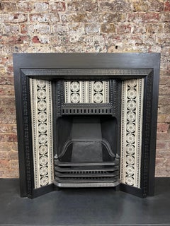 19th Century Cast-iron Fireplace Insert With Minton Tiles