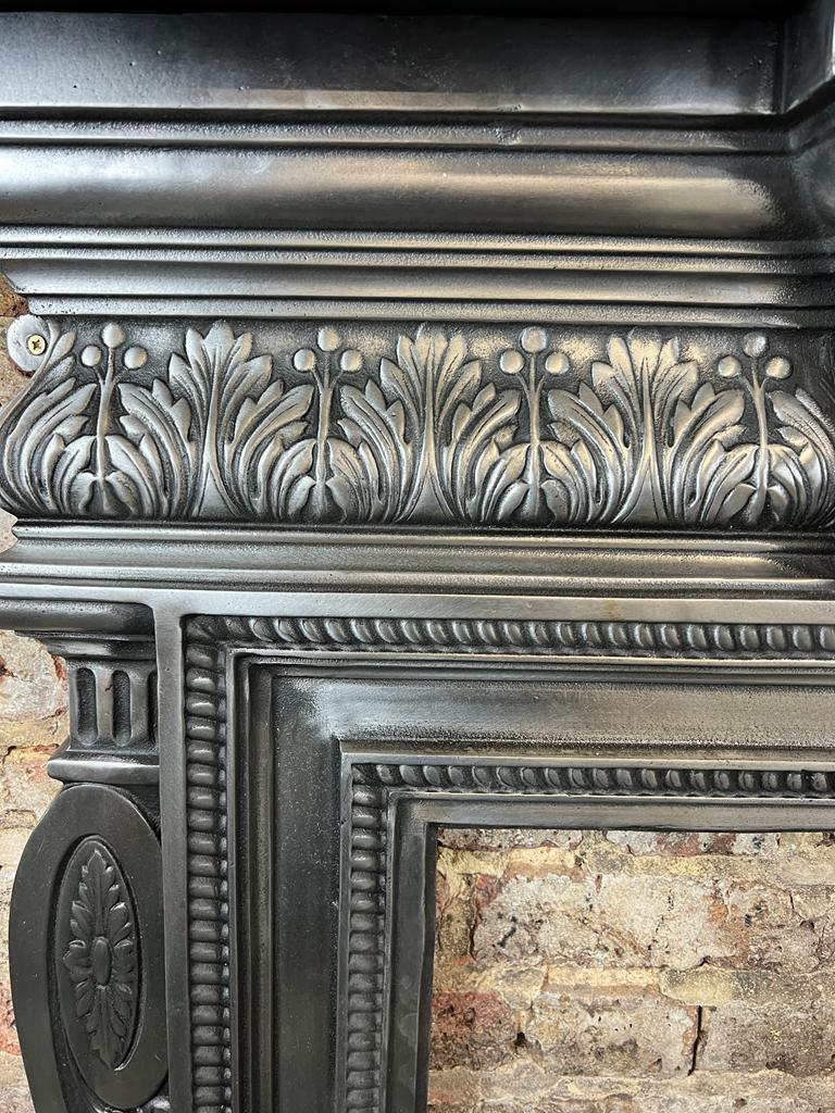 19th Century Cast Iron Fireplace Mantlepiece For Sale 7