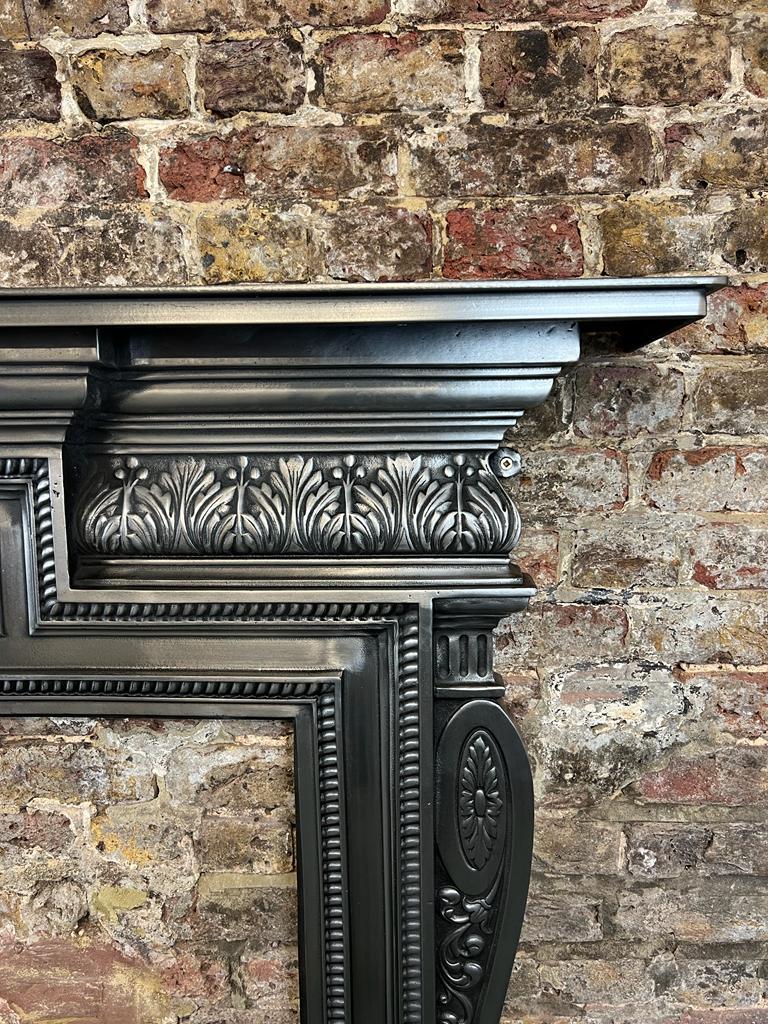 19th Century Cast Iron Fireplace Mantlepiece For Sale 1