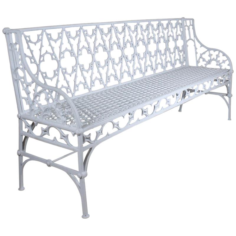 19th Century Cast Iron Garden Bench by Val D'osne