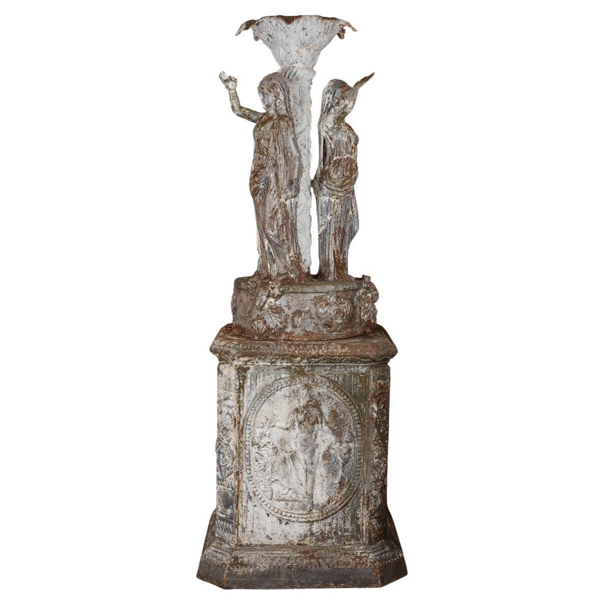 19th Century cast iron garden monument