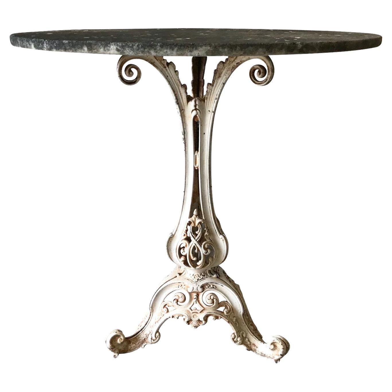 19th Century Cast Iron Garden Table  For Sale