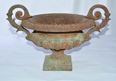 19th Century Cast Iron Garden Urn