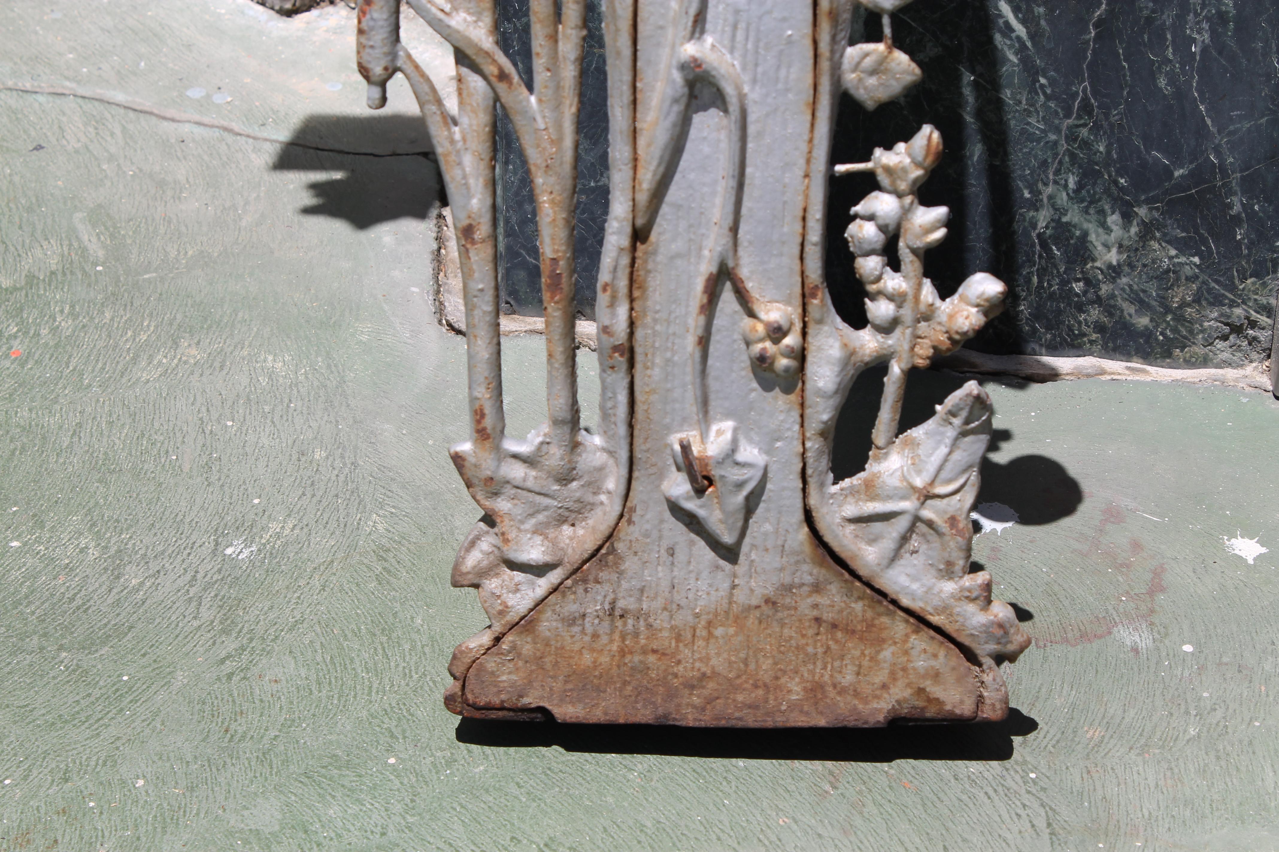 19th Century Cast Iron Graveyard Crucifix 4