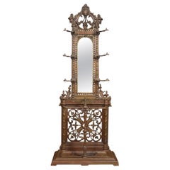 Antique 19th Century Cast Iron Hall Stand