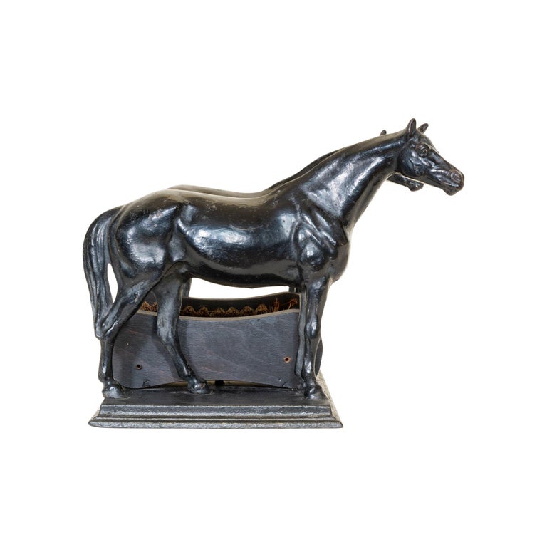 19th Century Cast Iron Horse Boot Scraper For Sale at 1stdibs