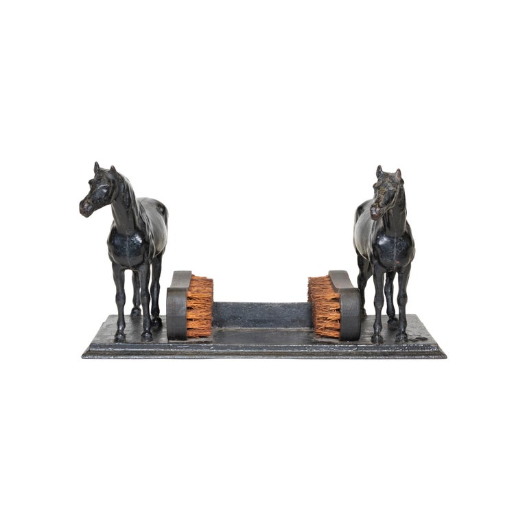 Cast Iron Horse Boot Scraper at 1stDibs