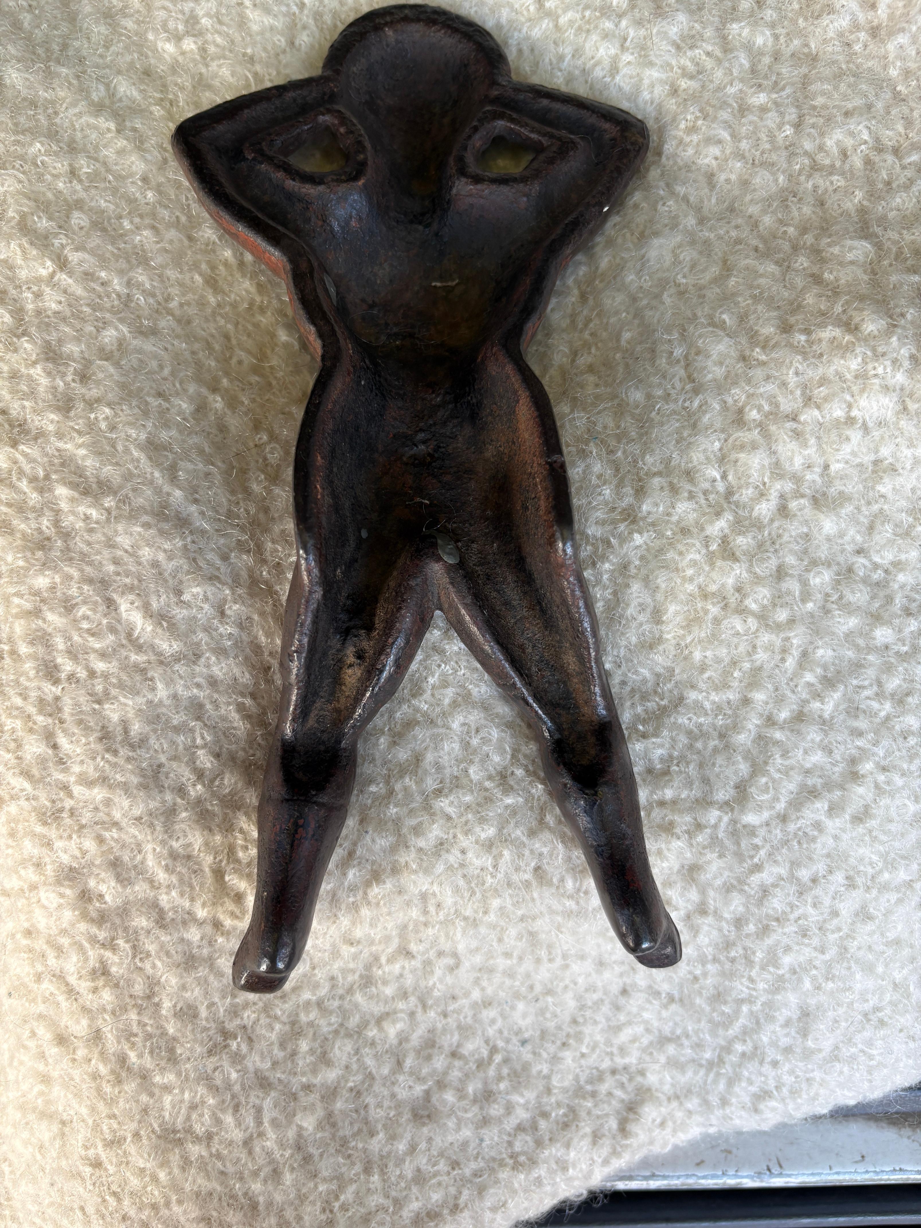 Américain Boot Jack de dame en fonte du 19e siècle en vente