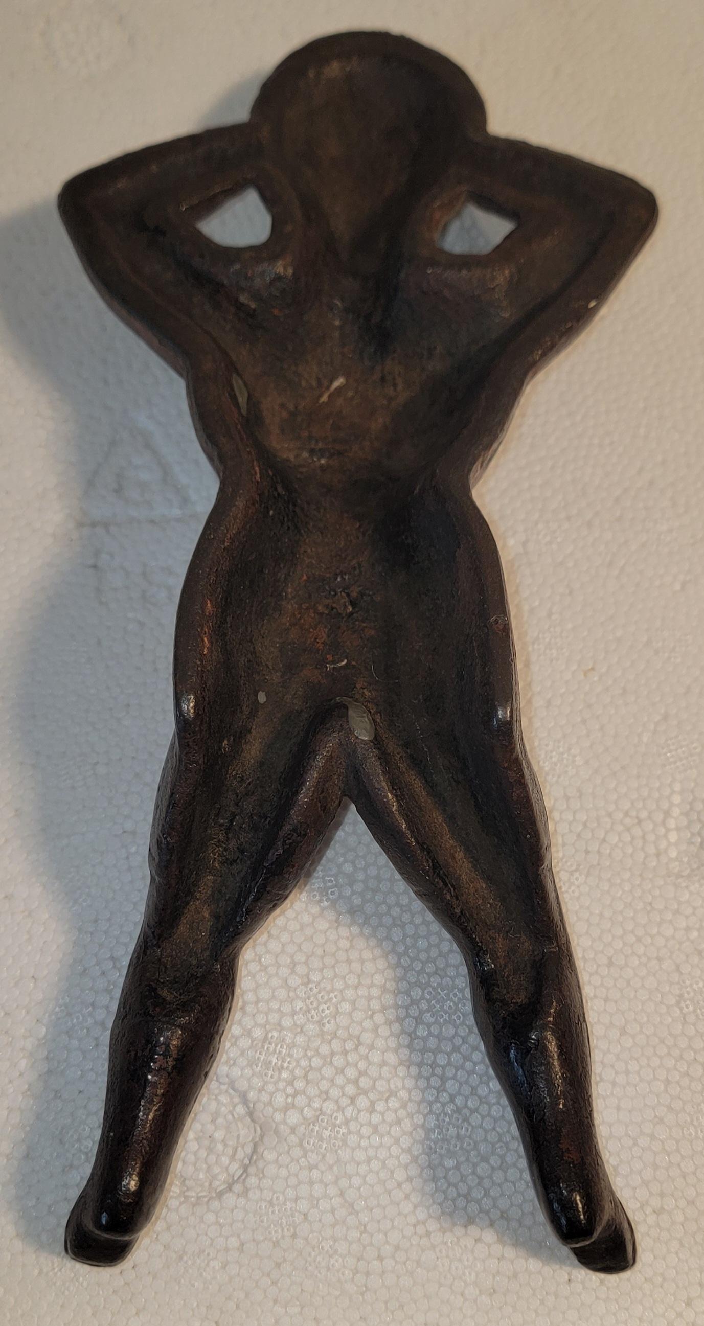19th Century Cast Iron Lady Boot Jack In Excellent Condition For Sale In Los Angeles, CA