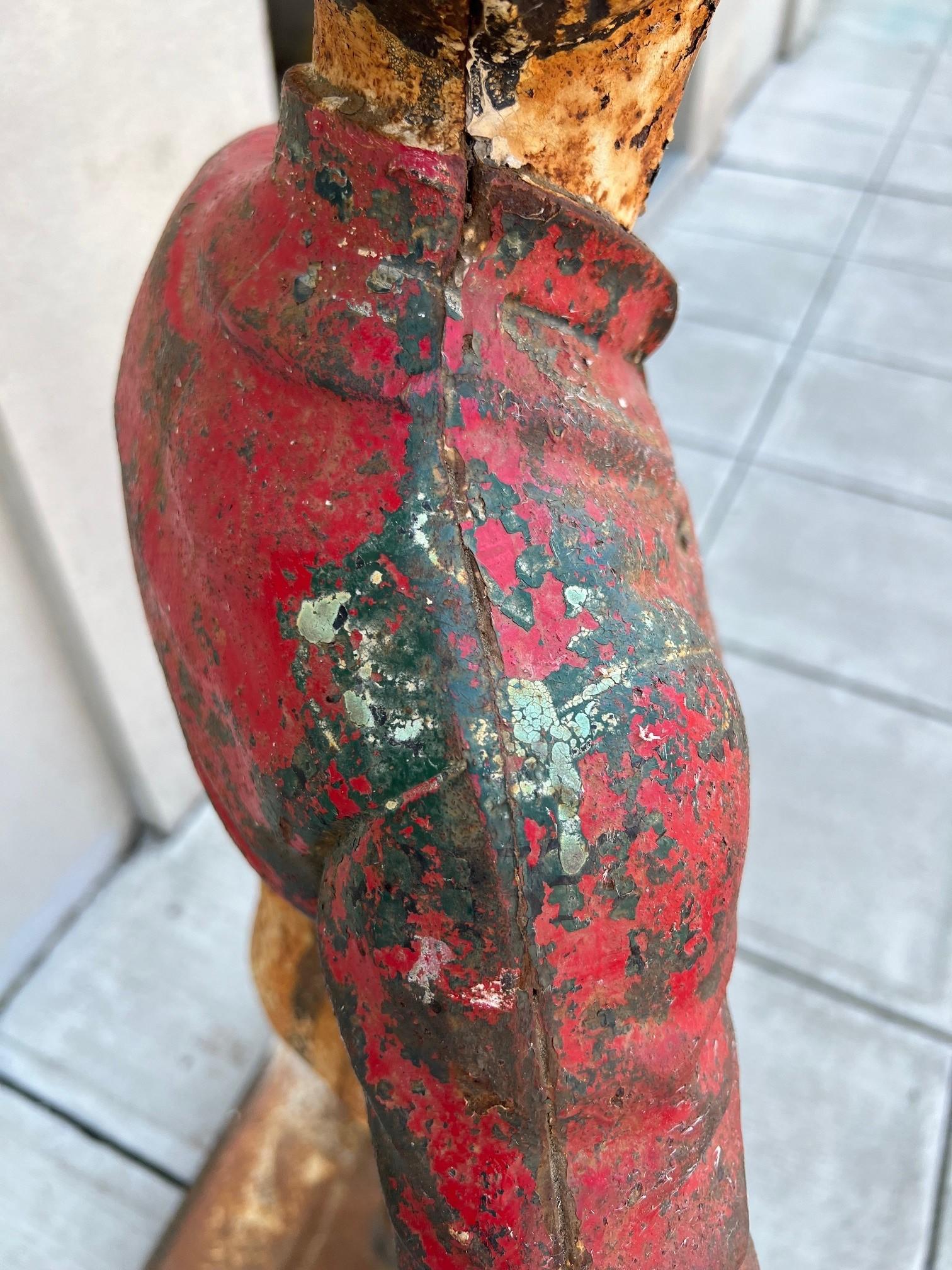 Statue de jockey de pelouse en fonte du 19e siècle en vente 4