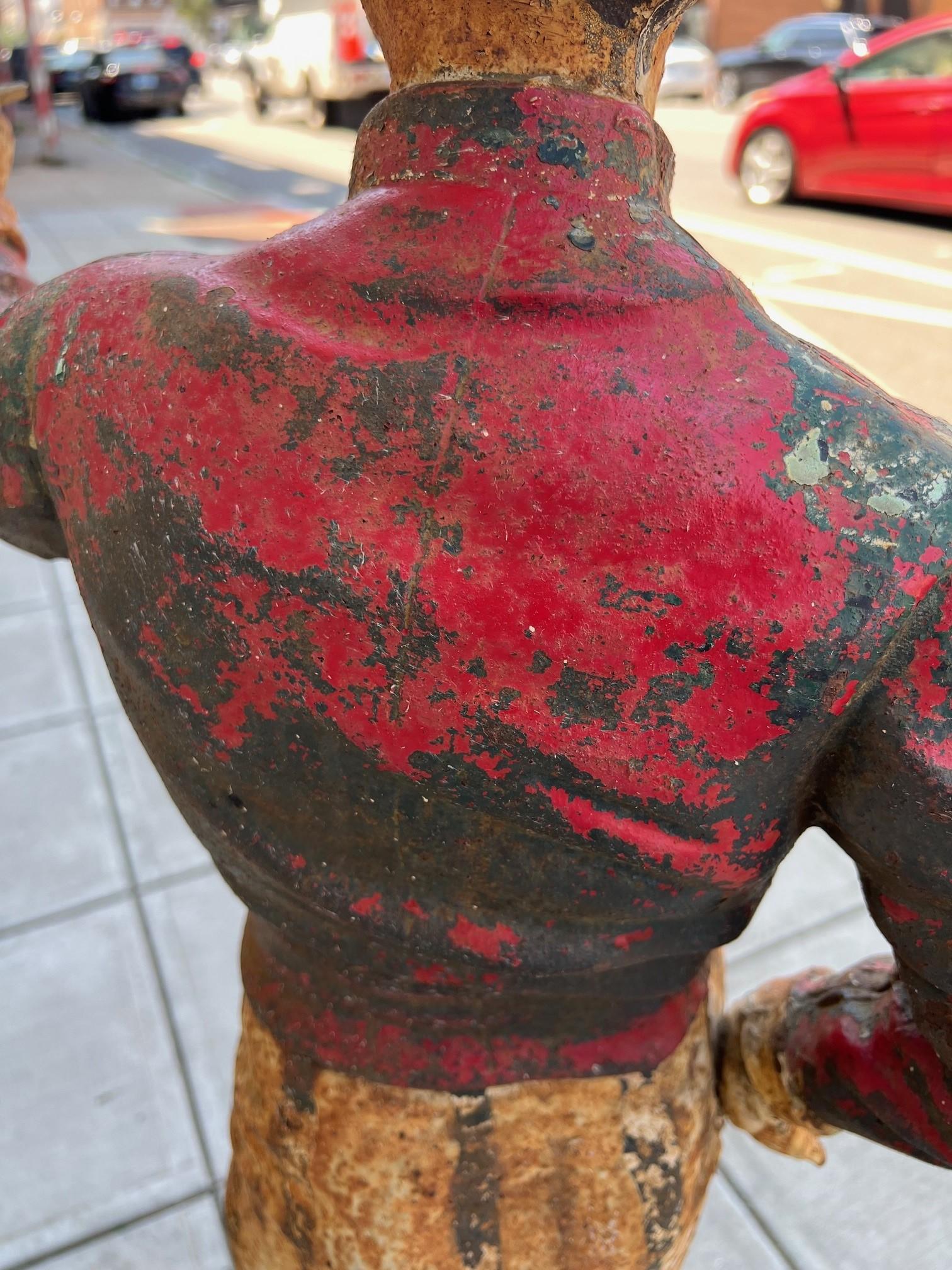 Statue de jockey de pelouse en fonte du 19e siècle en vente 5