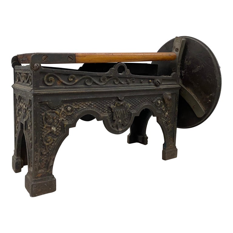 antique tobacco shredder 19th Century Cast Iron and Maple Tobacco Cutter / Shredder For Sale at  1stDibs