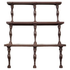 Antique 19th Century Cast Iron Monopodia Conservatory Tiered Shelves, One of a Set of 3