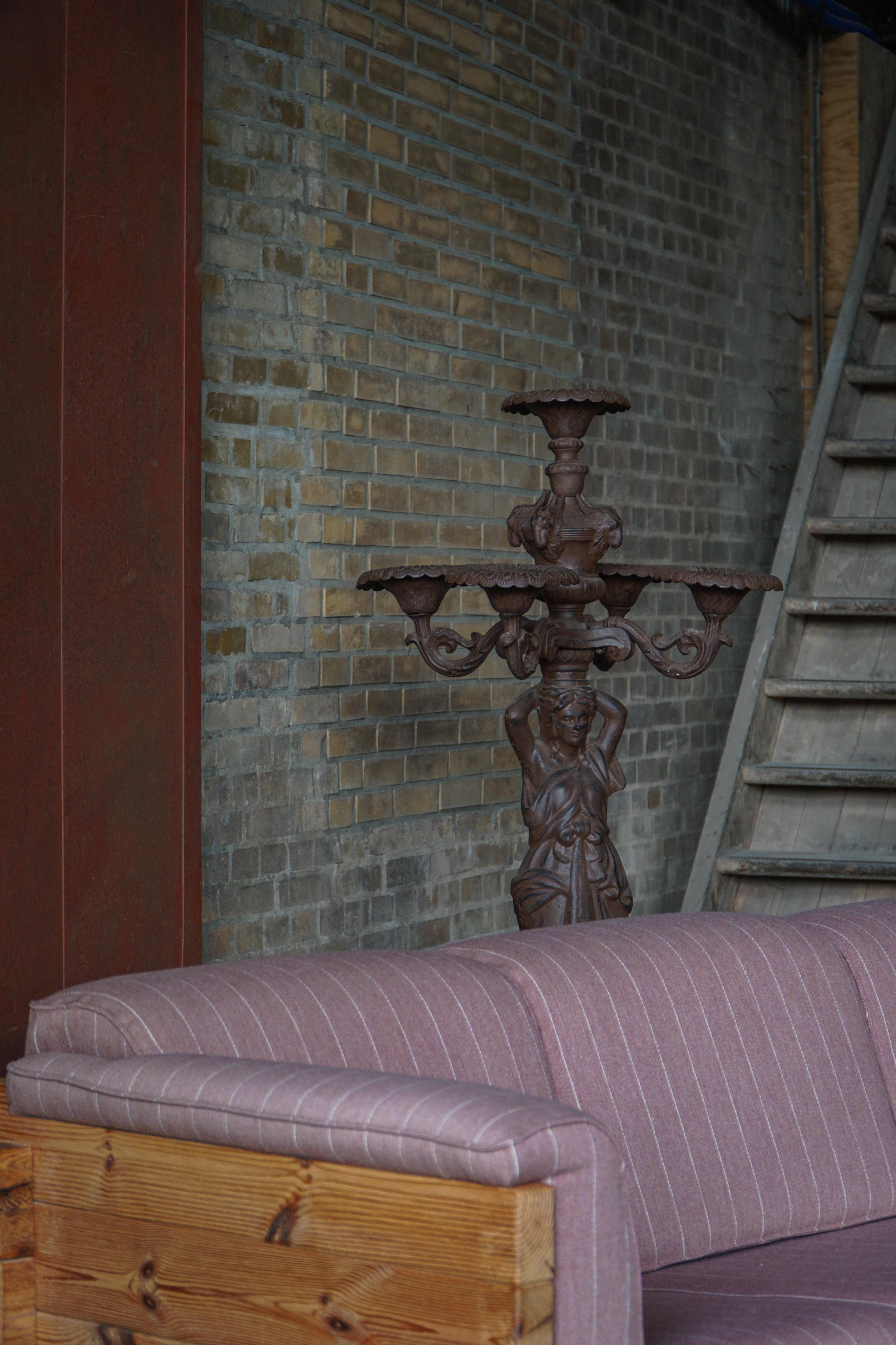 Scultura a candelabro per esterni in ghisa del XIX secolo, cinque supporti, Francia in vendita 13