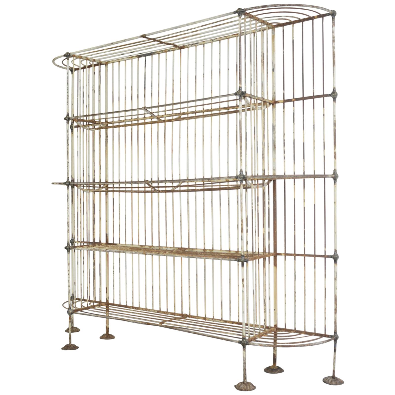 19th Century Cast Iron Parisian Bakers Rack