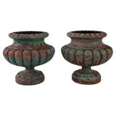19th Century Cast Iron Planters by Alfred Corneau