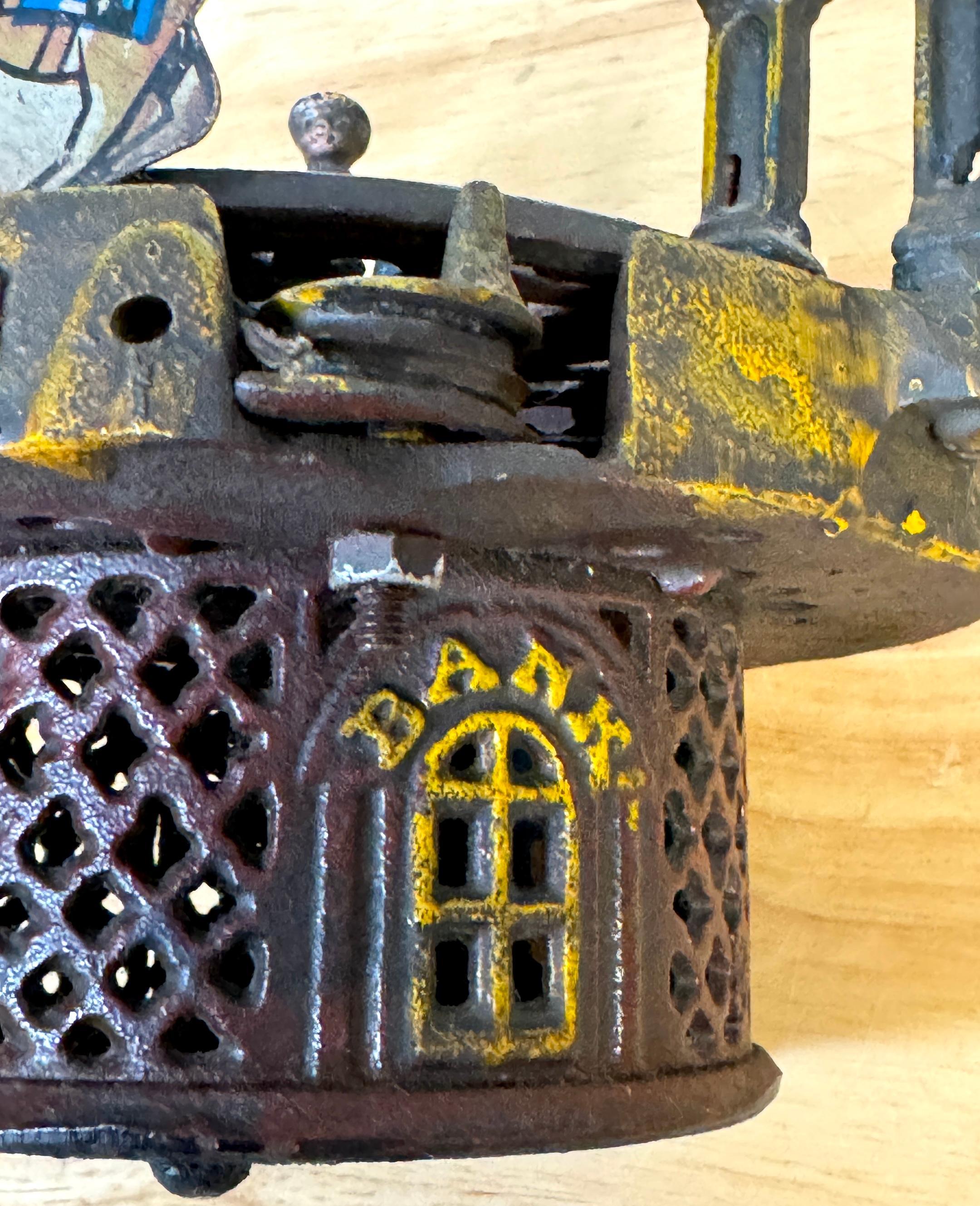 19th Century Cast Iron Race Horse Bank by J & E Stevens Co. 1871 For Sale 9