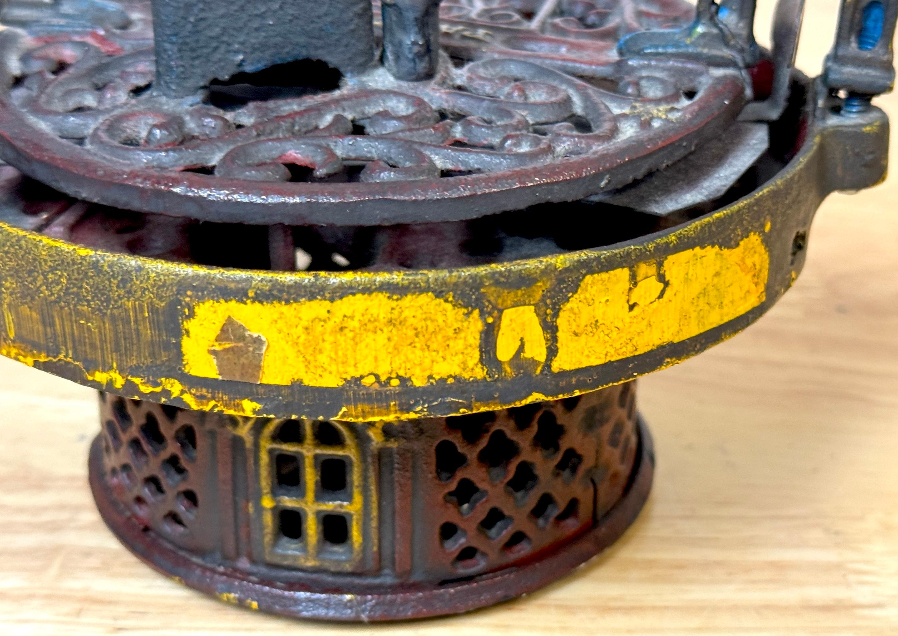 19th Century Cast Iron Race Horse Bank by J & E Stevens Co. 1871 For Sale 4