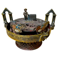 Banco de hierro fundido para caballos de carreras del siglo XIX de J. & E. Stevens Co. 1871