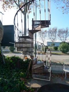 19th Century Cast Iron Spiral Staircase