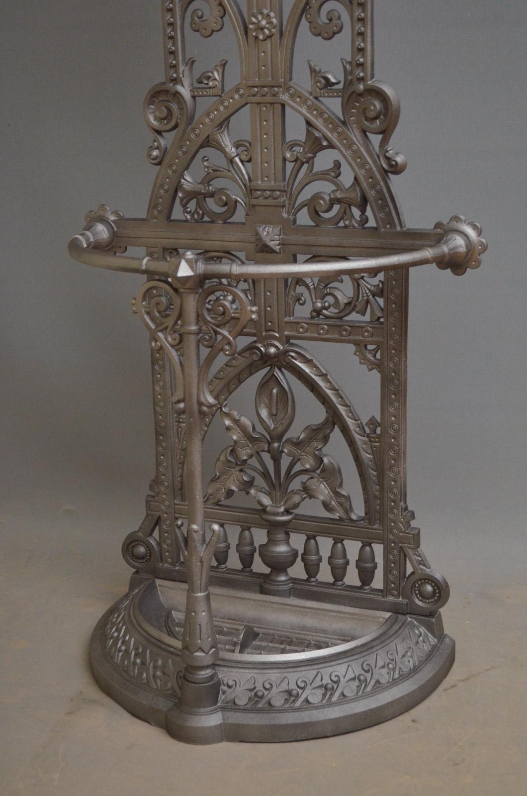 19th Century Cast Iron Stick Stand by Falkirk 3