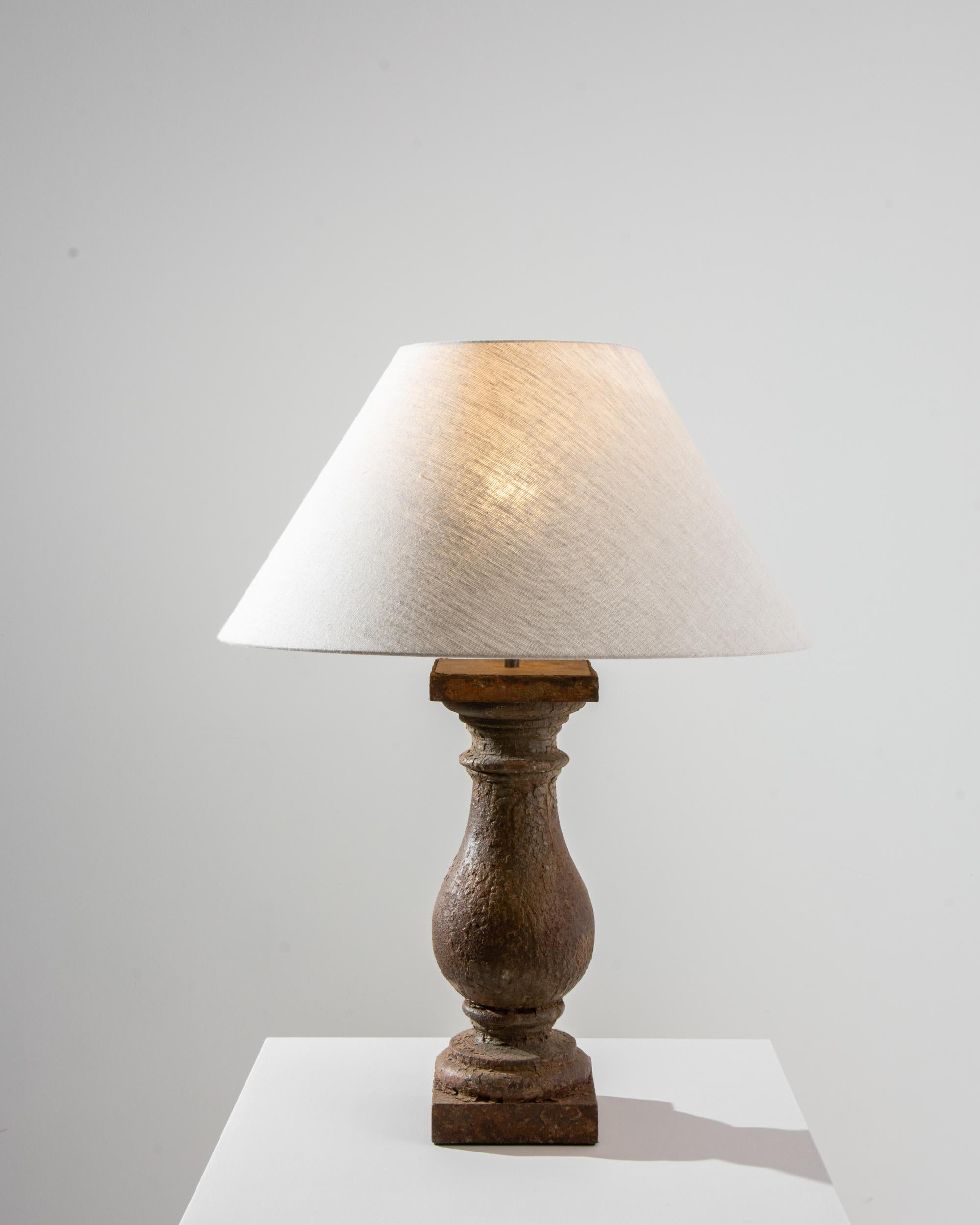 Lampe de table en fonte du 19e siècle en vente 5