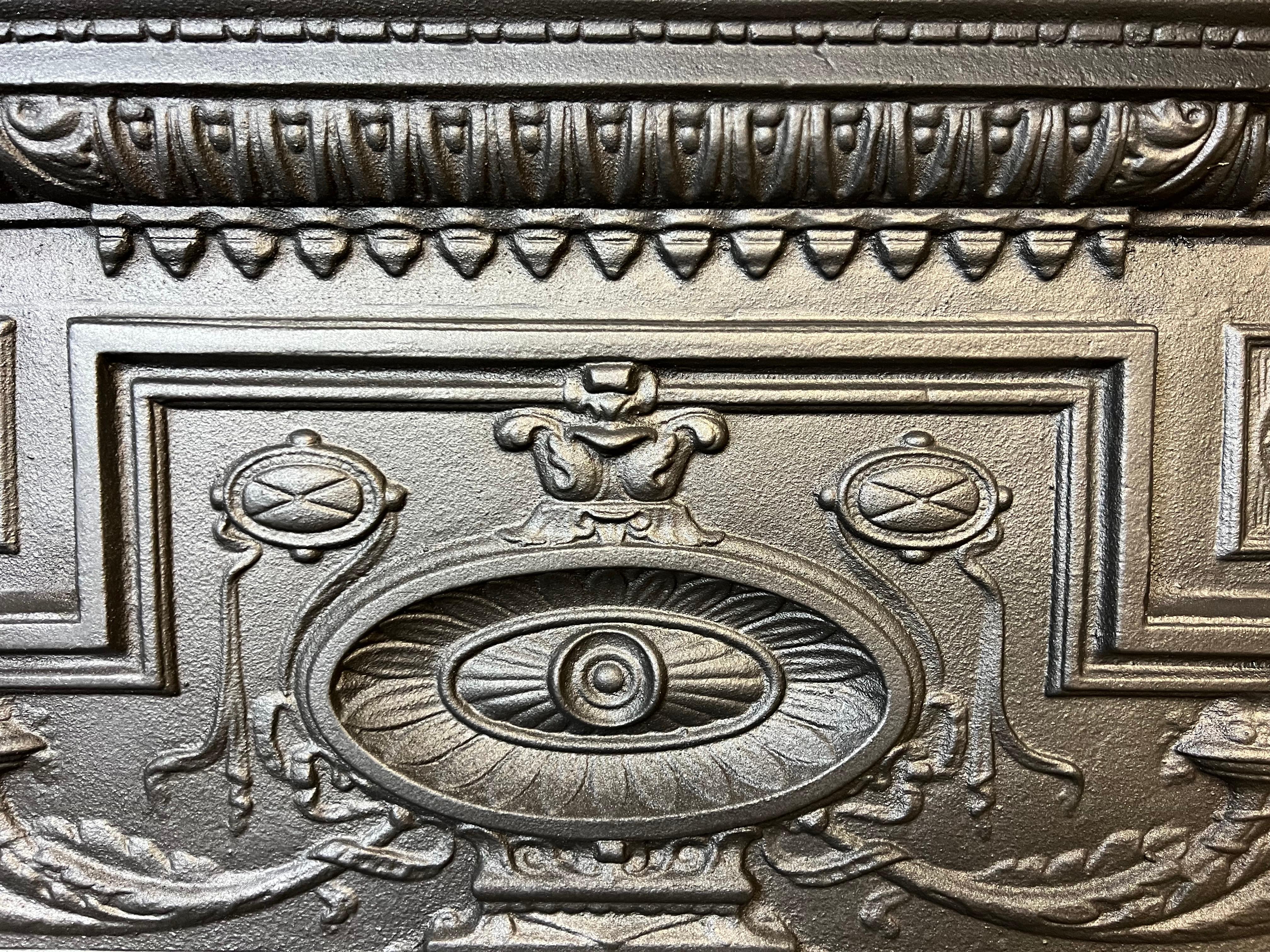 Victorian 19th Century Cast Iron Tiled Fireplace Combination For Sale
