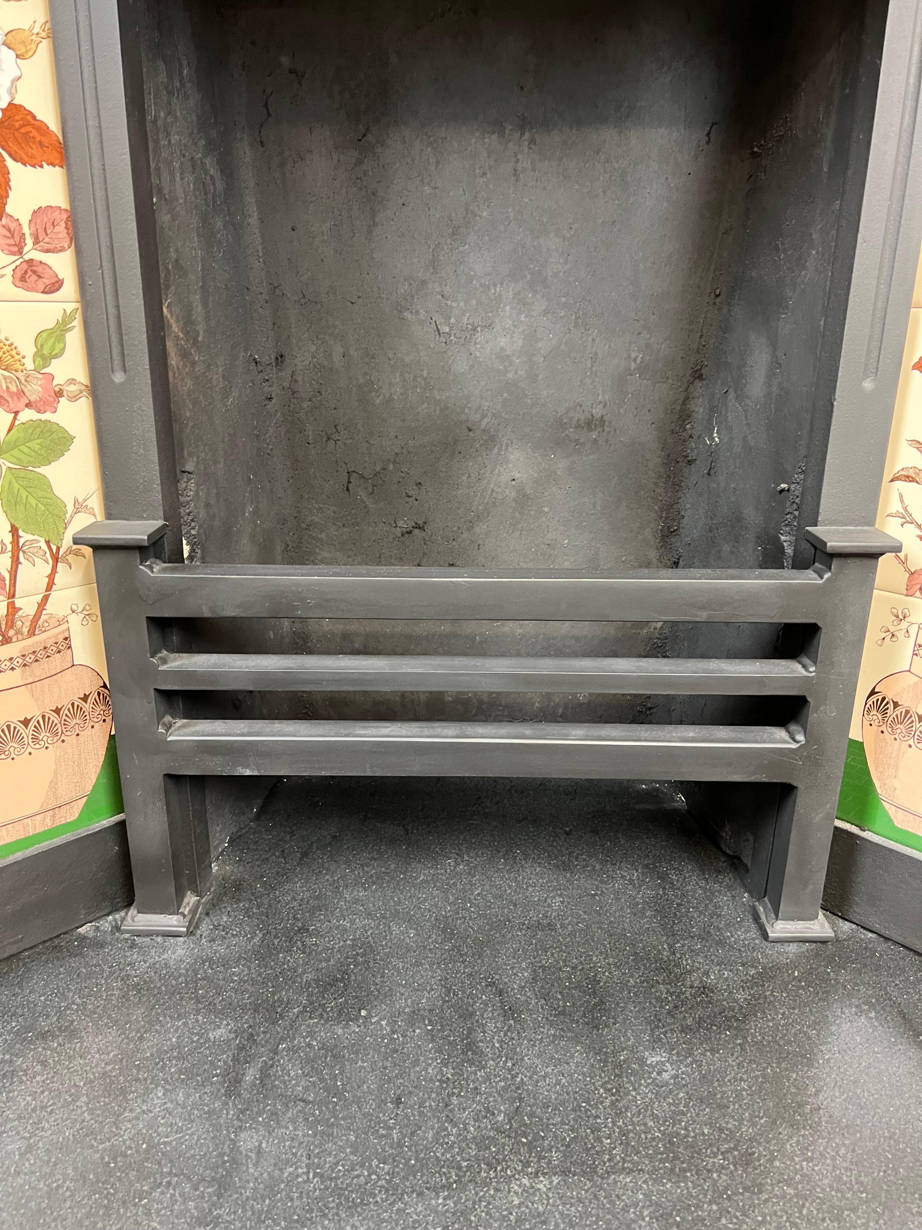 19th Century Cast Iron Tiled Fireplace For Sale 3