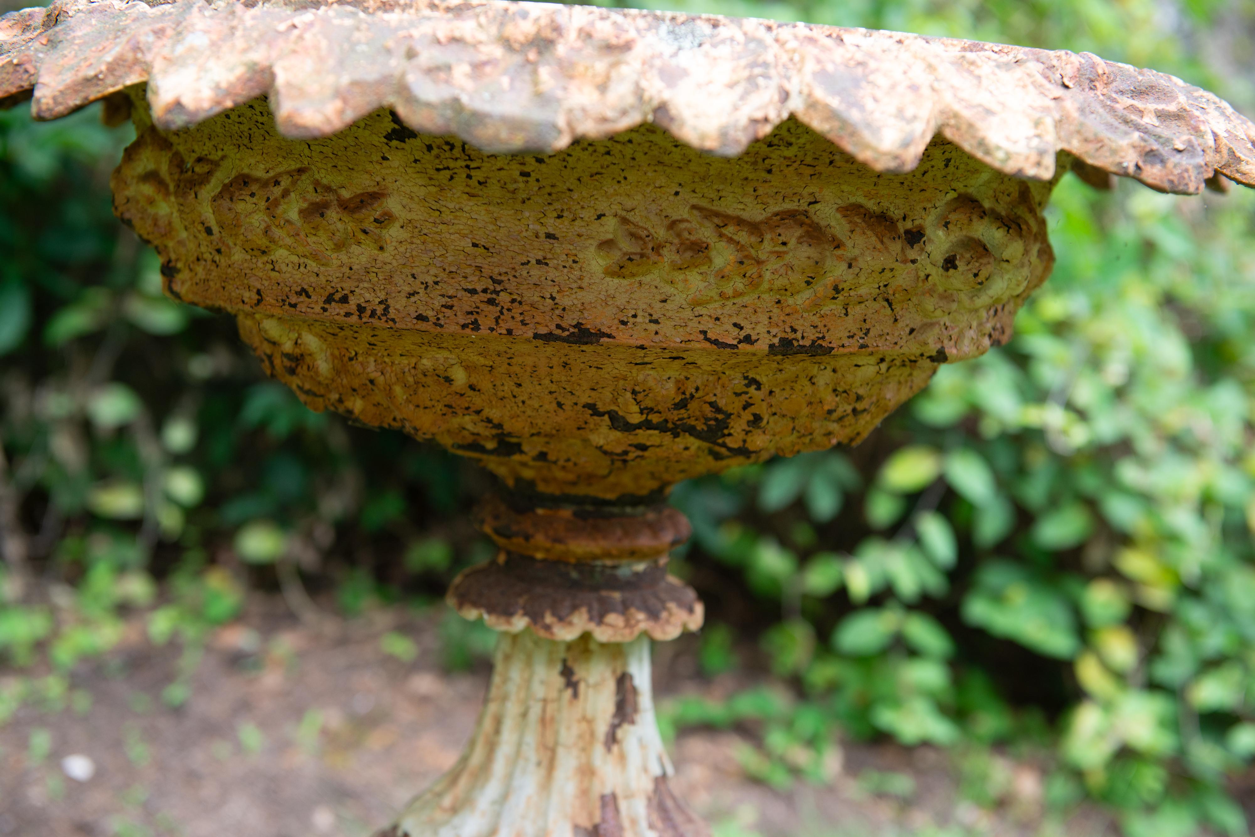 Late 19th Century 19th Century Cast Iron Urn on Plinth For Sale