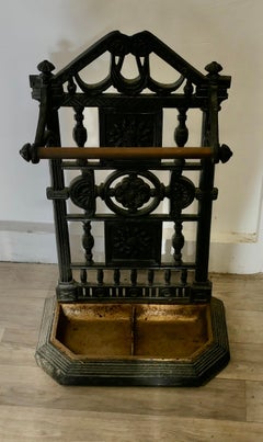 19th century Cast  Iron Walking Stick Stand or Umbrella Stand  A charming piece