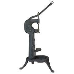 19th Century Cast Iron Wine Bottle Corker or Corcier