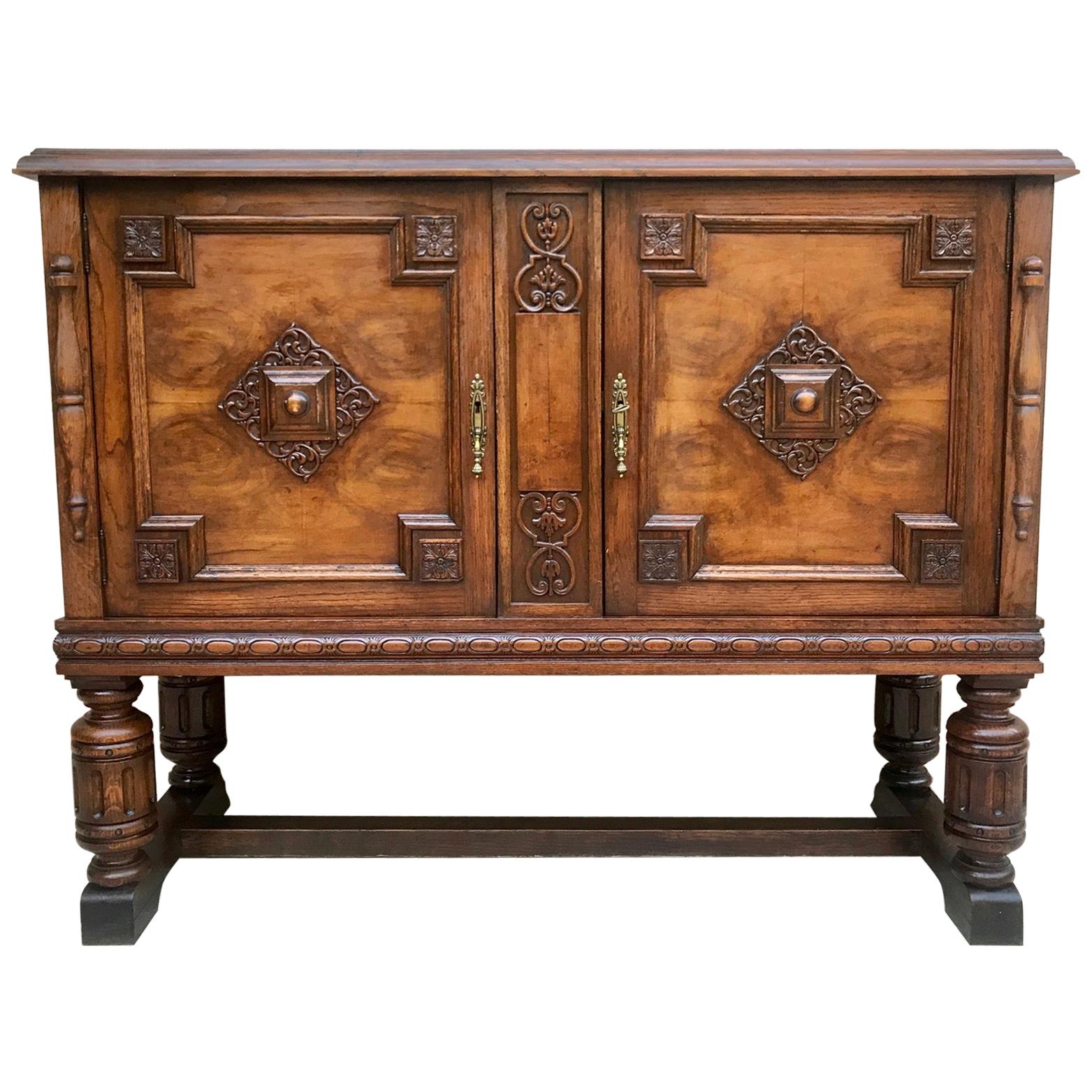 19th Century Catalan Spanish Buffet with Two Doors