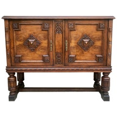 19th Century Catalan Spanish Buffet with Two Doors