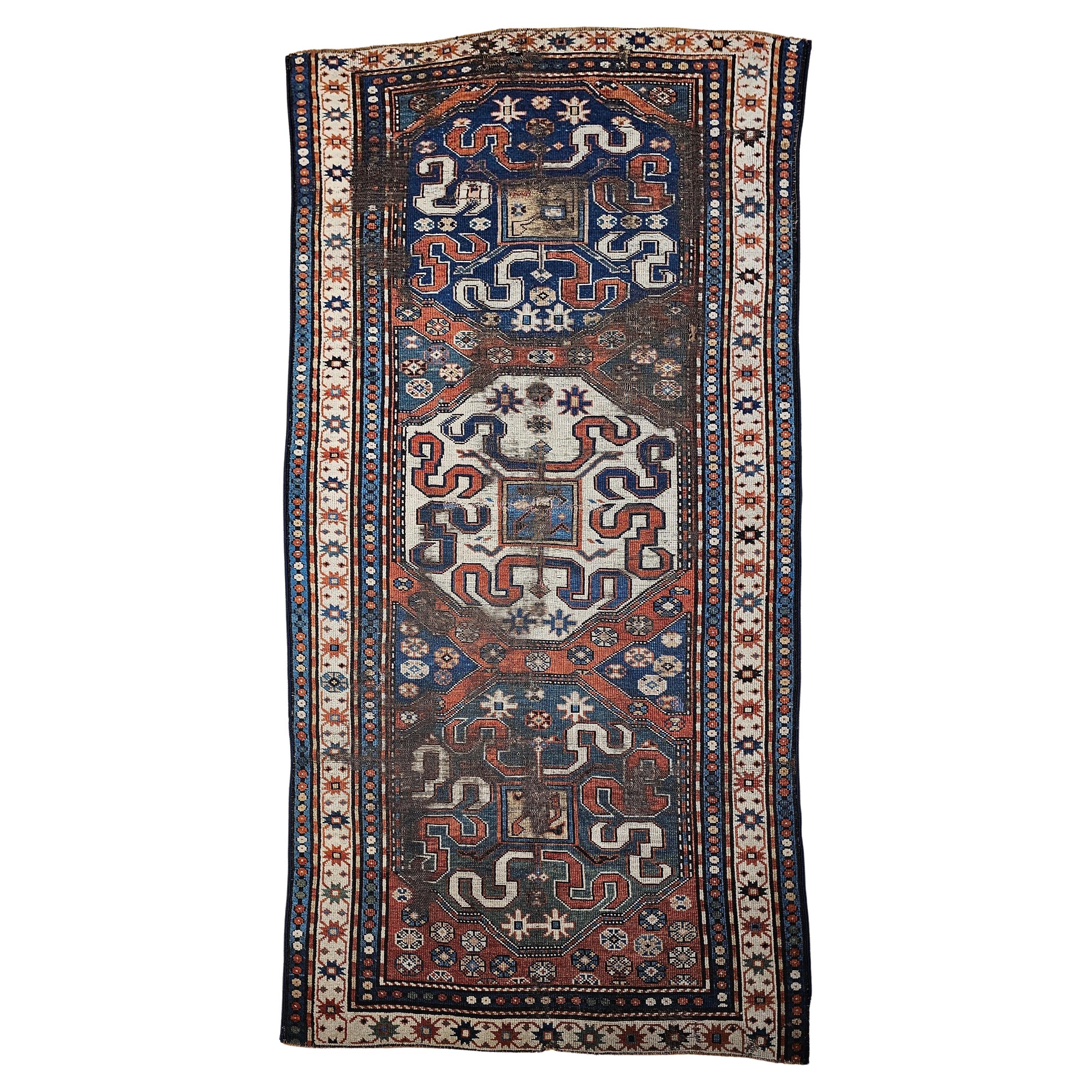 19th Century Caucasian Cloudband Kazak
