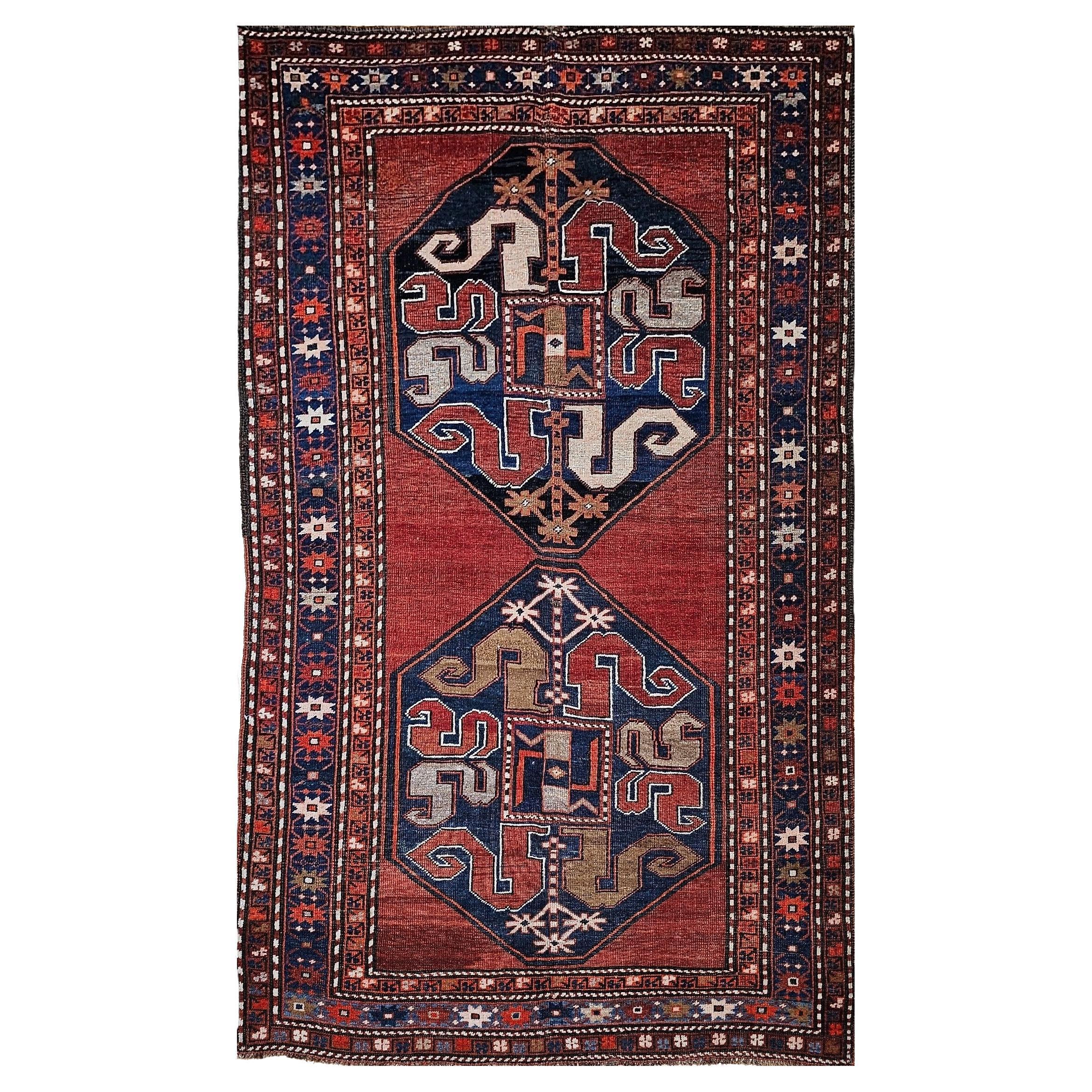 19th Century Caucasian Cloudband Kazak