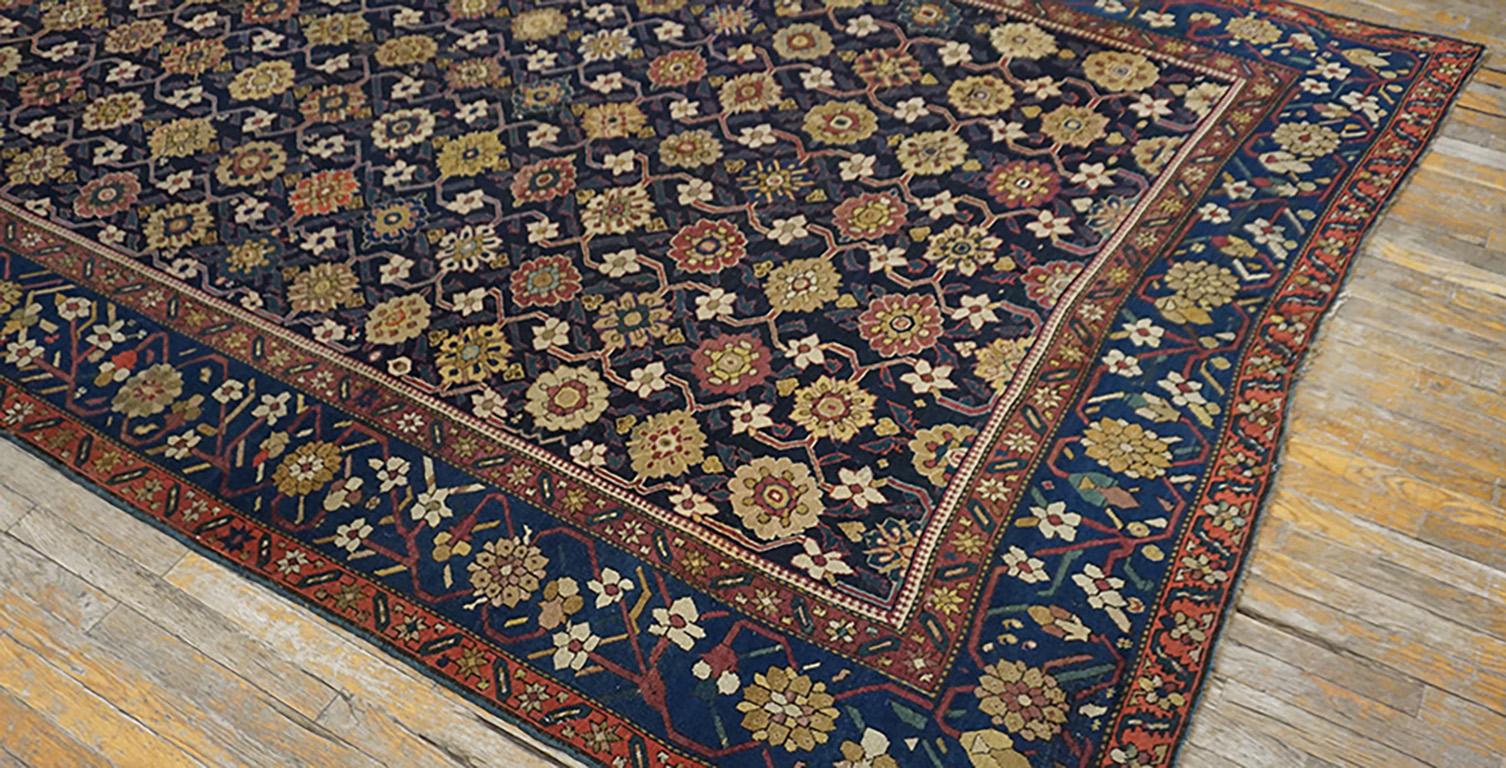 Laine Tapis de galerie du 19ème siècle du Karabagh ( 6'10
