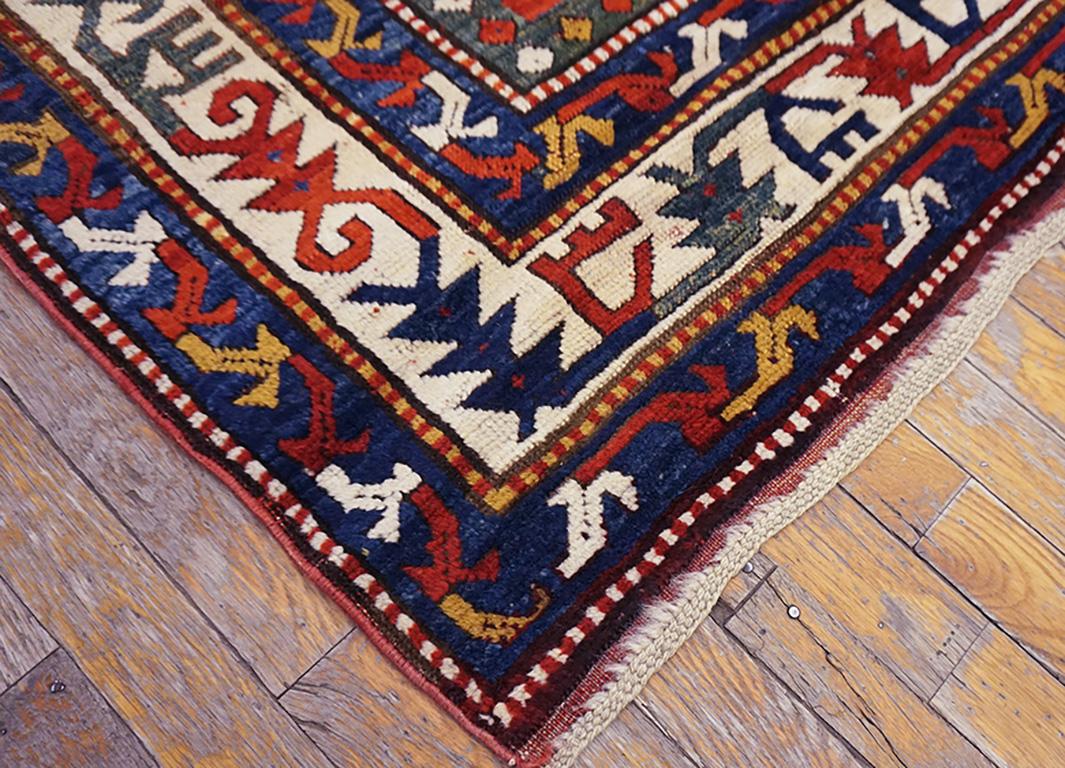 Kaukasischer Kazak Lori Pambak Teppich aus dem 19. Jahrhundert (5'8