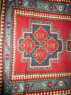 Tapis caucasien kazak du 19e siècle