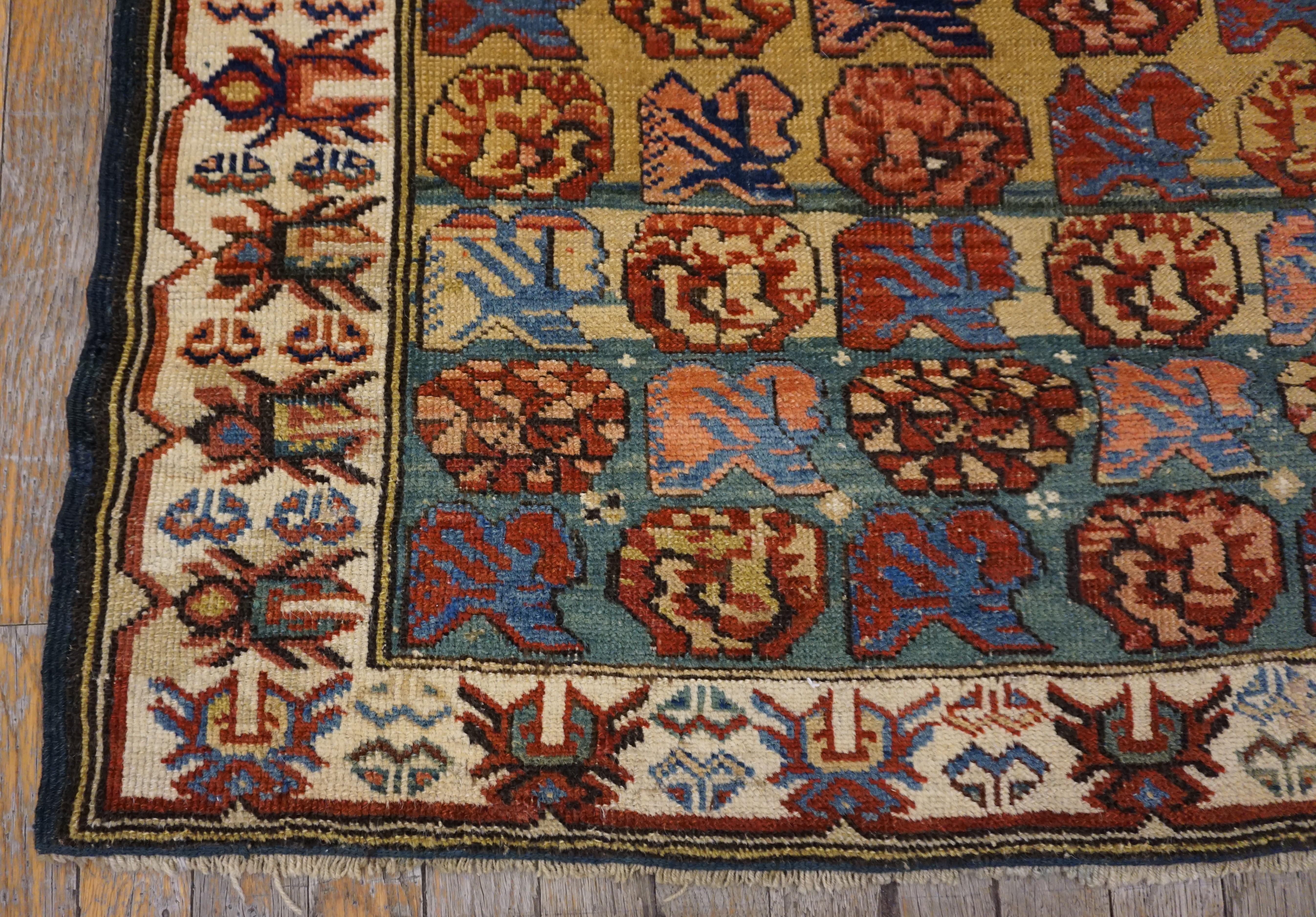 Wool 19th Century Caucasian Kuba  Zeichur Carpet ( 3'3