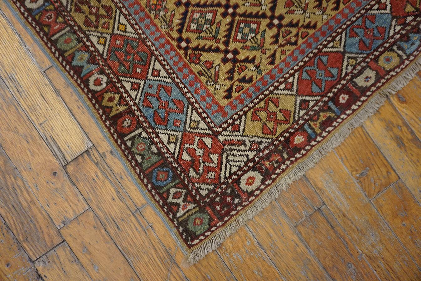 19th Century Caucasian Maraseli Prayer Rug ( 3'6