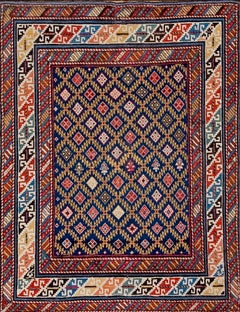 Kaukasischer Schirwan-Teppich aus dem 19. Jahrhundert ( 3'4" x 4'2" - 102 x 127 )